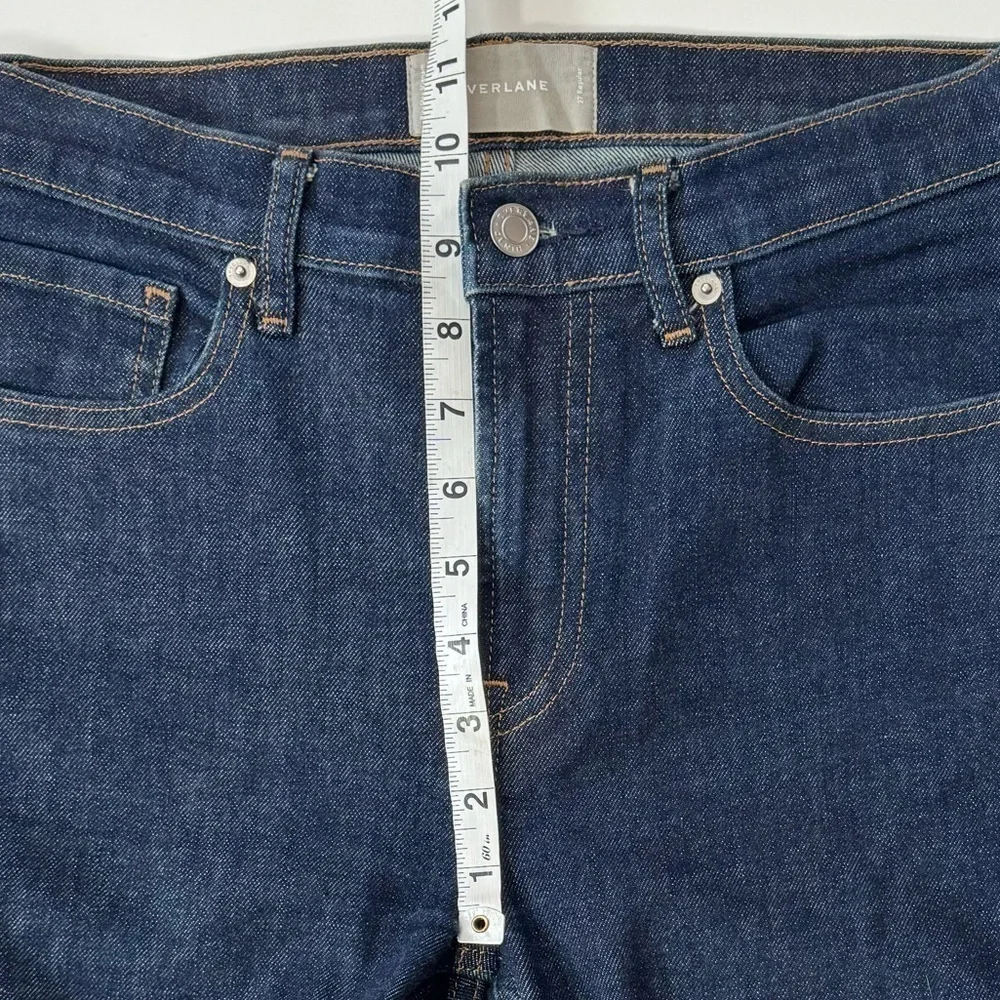 Everlane High Rise Skinny Ankle Crop Minimalist Dark Indigo Jeans Size 27/4